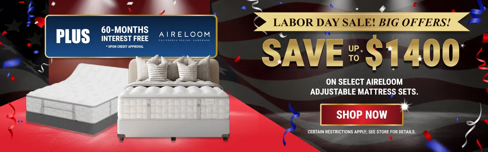 Aireloom Labor Day Sale